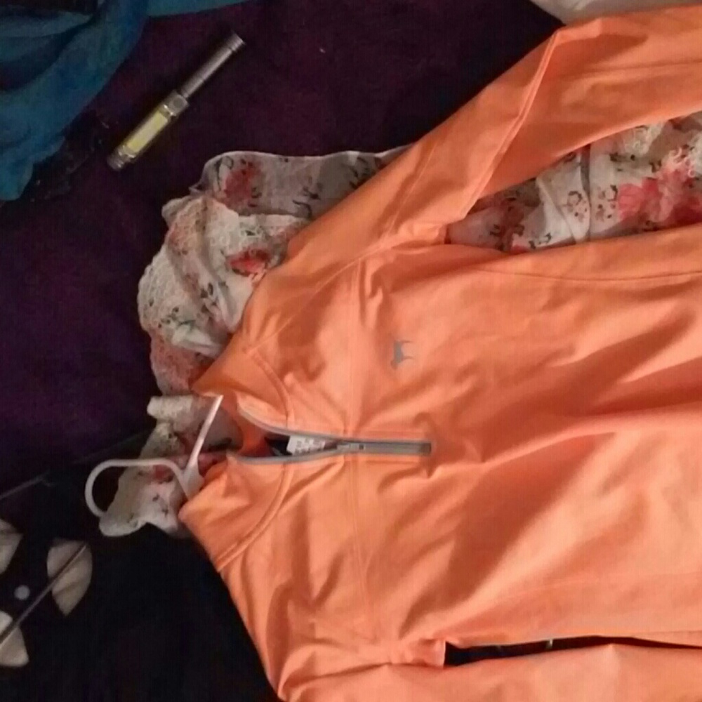 Pink top half zip orange - Picture 2 of 3